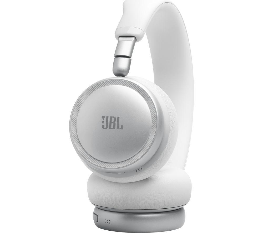 JBL Live 680NC Wireless Bluetooth Noise-Cancelling Headphones - White image number 8 of 9