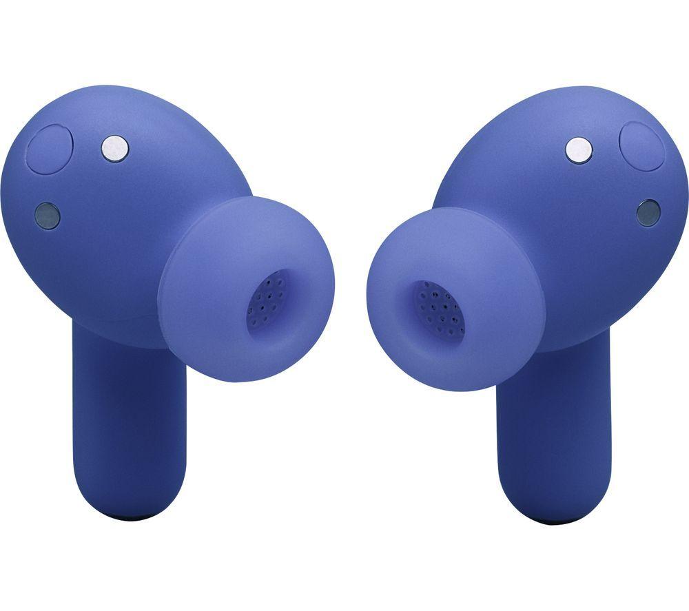 JBL Live Beam 4 Wireless Bluetooth Noise-Cancelling Earbuds - Blue image number 8 of 9