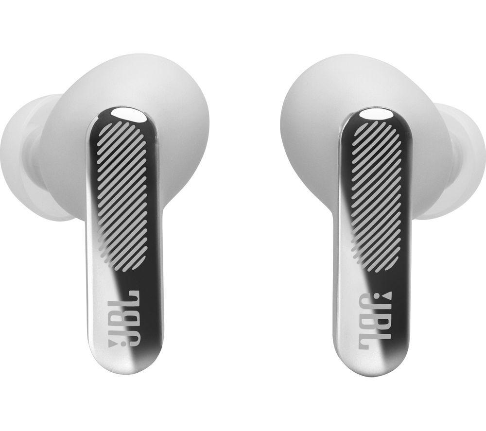 JBL Live Beam 4 Wireless Bluetooth Noise-Cancelling Earbuds - Silver image number 8 of 8