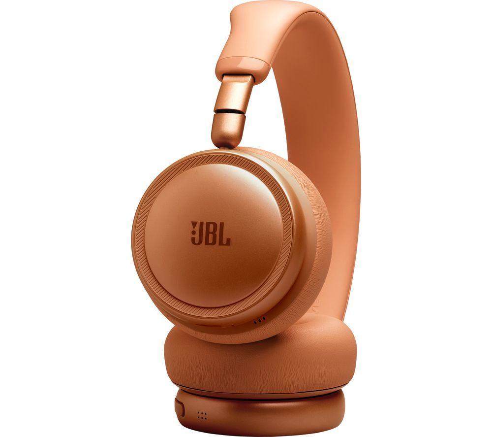 JBL Live 680NC Wireless Bluetooth Noise-Cancelling Headphones - Orange image number 7 of 9