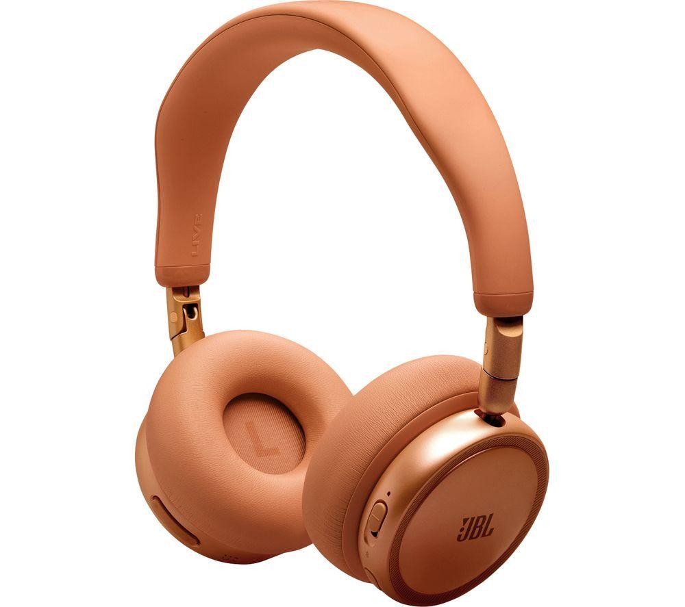 JBL Live 680NC Wireless Bluetooth Noise-Cancelling Headphones - Orange image number 8 of 9