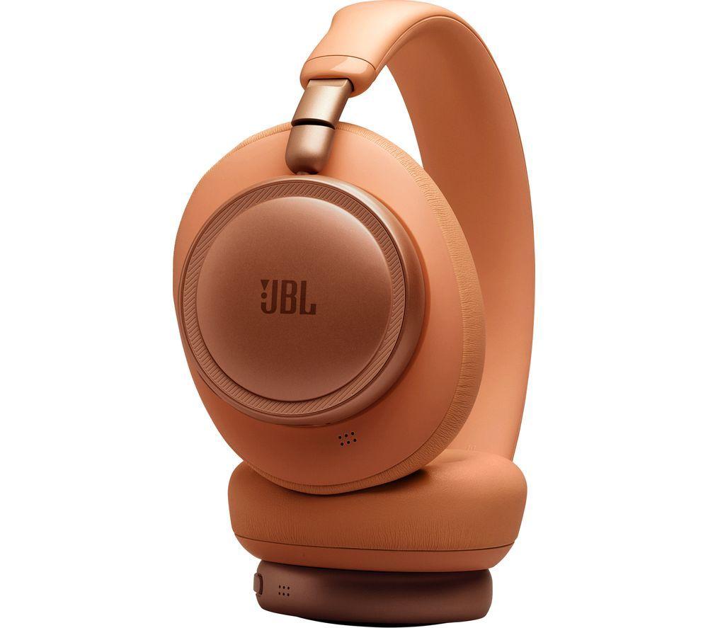 JBL Live 780NC Wireless Bluetooth Noise-Cancelling Headphones - Orange image number 8 of 9