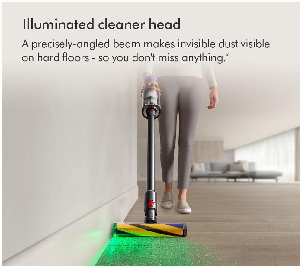 DYSON V15 Detect Absolute Cordless Vacuum Cleaner - Yellow & Nickel image number 2 of 7