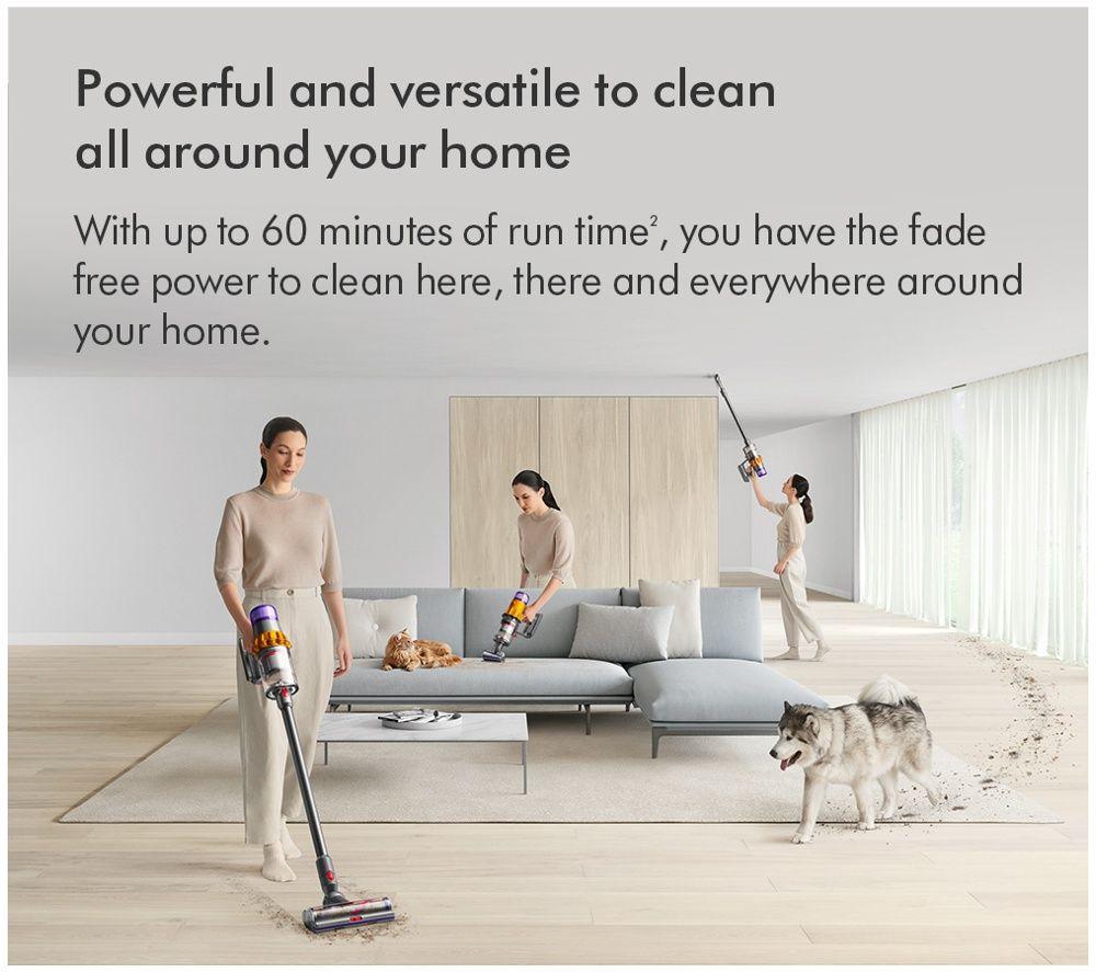 DYSON V15 Detect Absolute Cordless Vacuum Cleaner - Yellow & Nickel image number 6 of 7