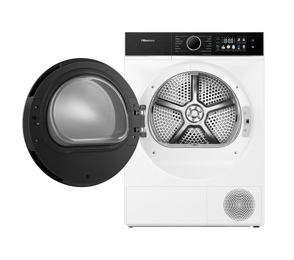 HISENSE 3i Series DH3I902UWDC WiFi-enabled 9 kg Heat Pump Tumble Dryer - White image number 28 of 28