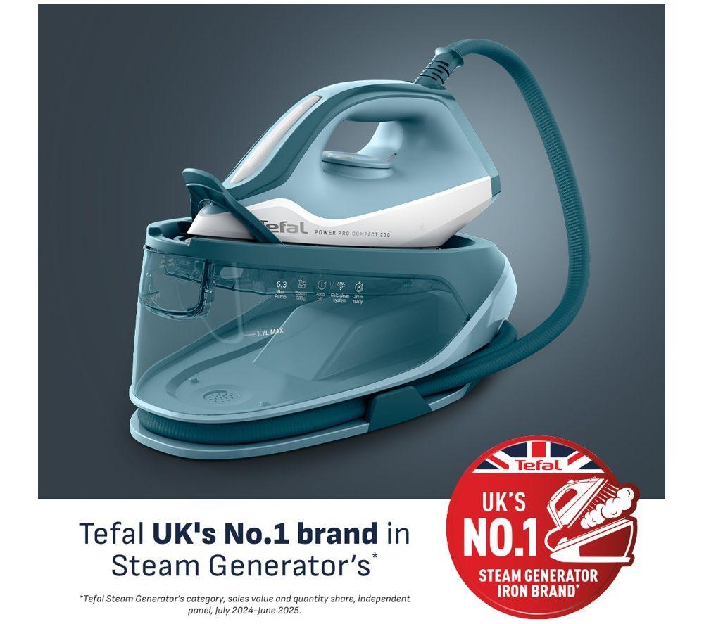 TEFAL Power Pro Compact 200 SV6212G0 Steam Generator Iron - Blue image number 2 of 6