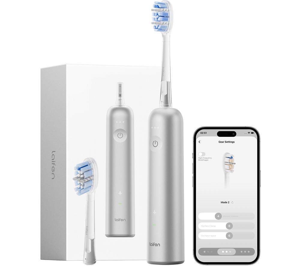 LAIFEN Wave Pro Electric Toothbrush - Silver image number 15 of 16