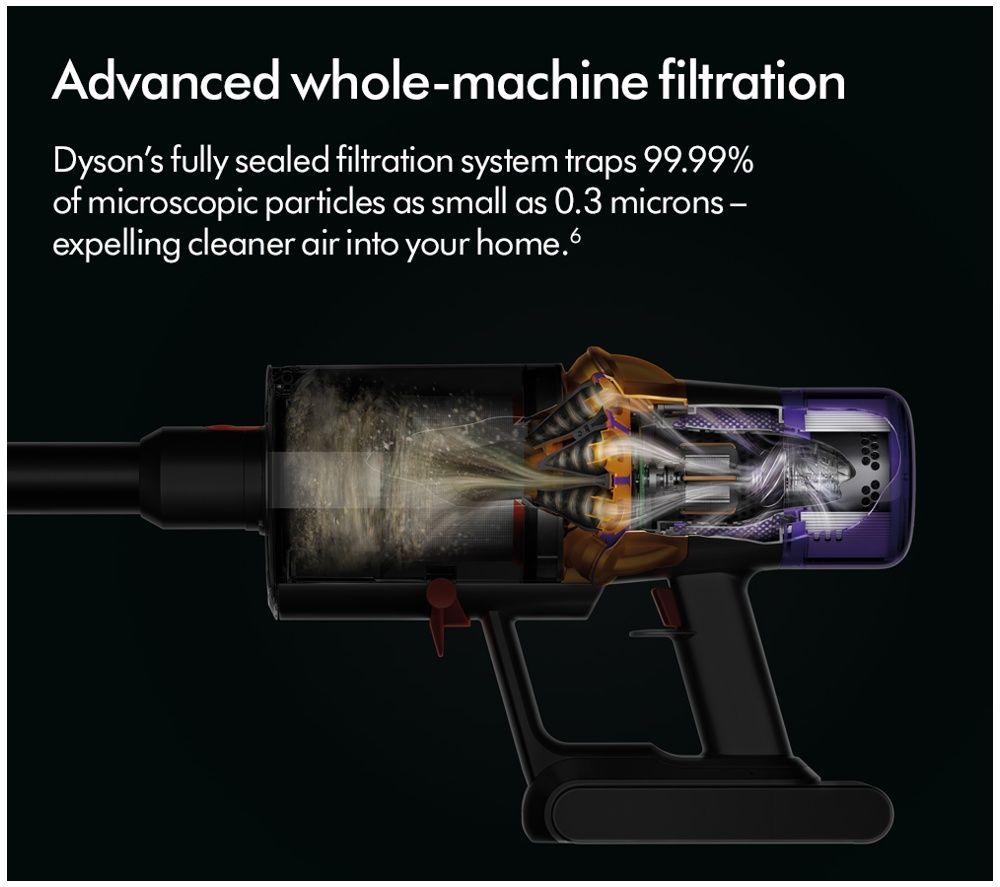 DYSON V15 Submarine Cordless Vacuum Cleaner - Nickel & Yellow image number 8 of 9