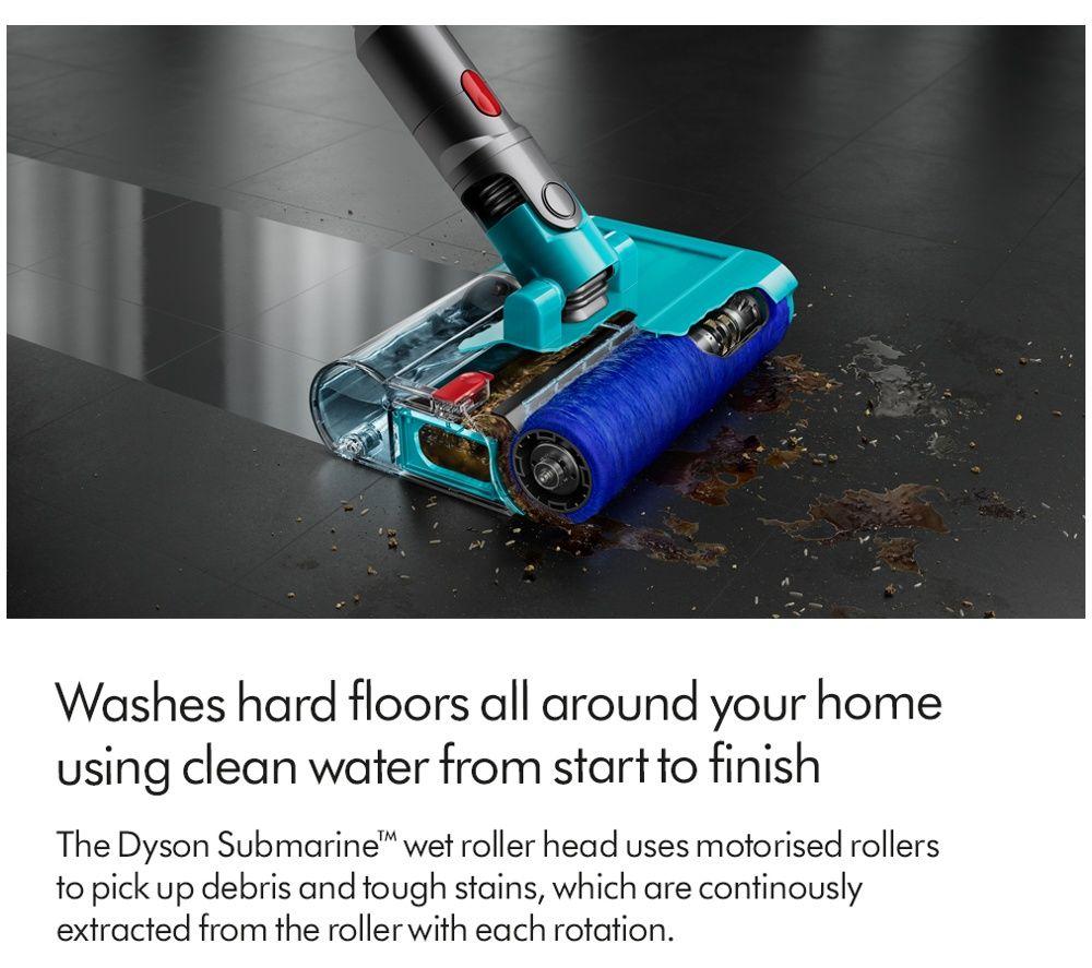 DYSON V15 Submarine Cordless Vacuum Cleaner - Nickel & Yellow image number 9 of 9