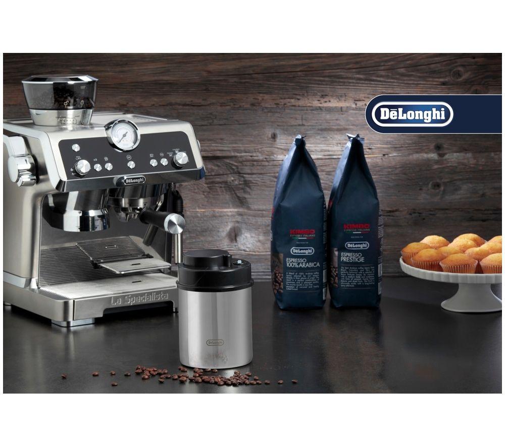 DELONGHI DLSC063 Vacuum Coffee Canister - Stainless Steel image number 5 of 5