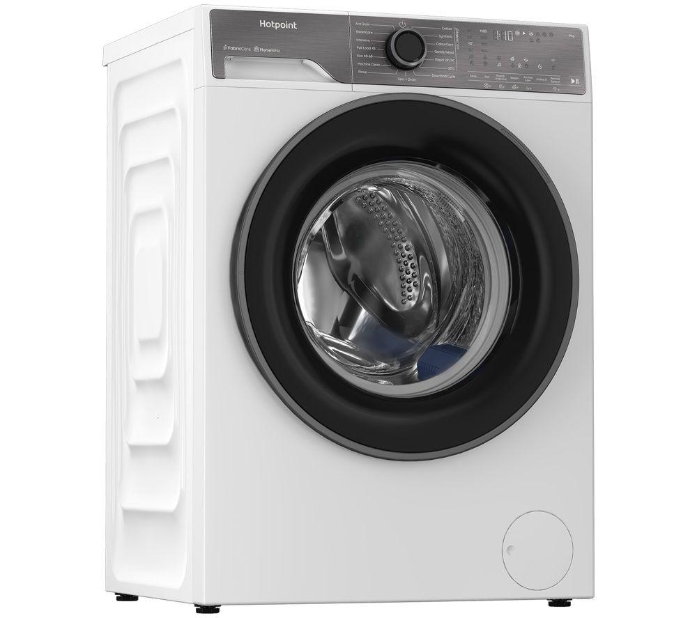 HOTPOINT Fabric Care HB93WWCAREUK WiFi-enabled 9 kg 1400 Spin Washing Machine - White image number 2 of 11