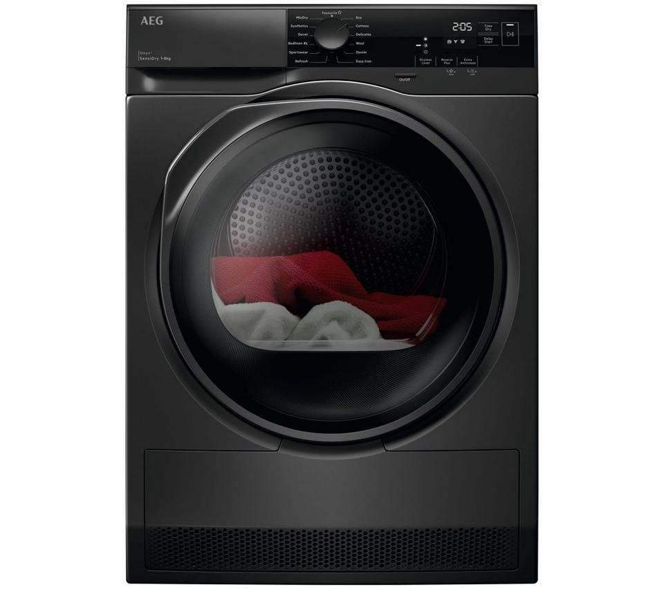 AEG TO718AEU4B 8 kg Heat Pump Tumble Dryer - Onyx
