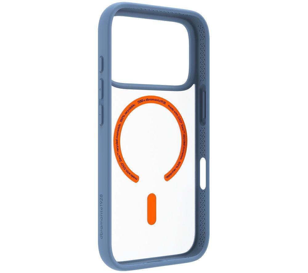 D BRAMANTE Grenen Ultra D3O MS iPhone 18 Pro/17 Pro Case - Clear & Blue image number 5 of 14