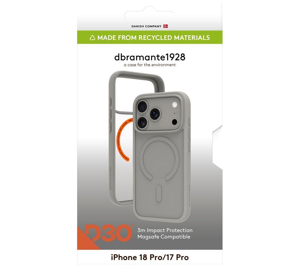 D BRAMANTE Grenen Ultra D3O MS iPhone 18 Pro/17 Pro Case - River Stone image number 7 of 12