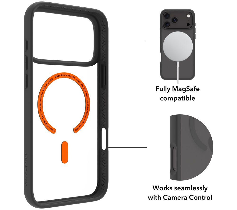 D BRAMANTE Grenen Ultra D3O MS iPhone 18 Pro Max/17 Pro Max Case - Black image number 5 of 13