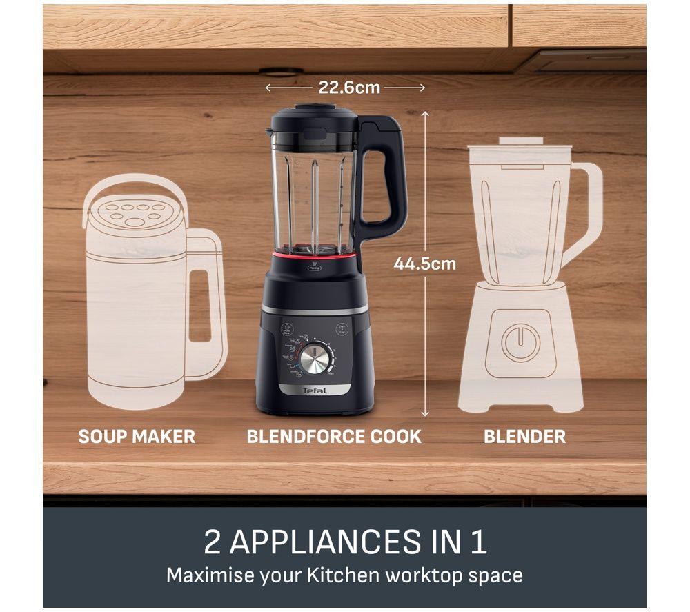 TEFAL BlendForce Cook BL5758G0 Glass Blender - Black image number 4 of 5