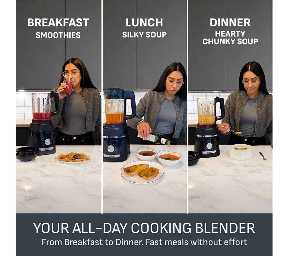 TEFAL BlendForce Cook BL5758G0 Glass Blender - Black image number 6 of 10