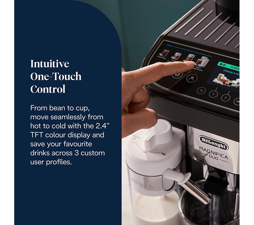 DELONGHI (DLI) Magnifica Duo ECAM330.80.BXB Bean to Cup Coffee Machine - Black image number 5 of 8