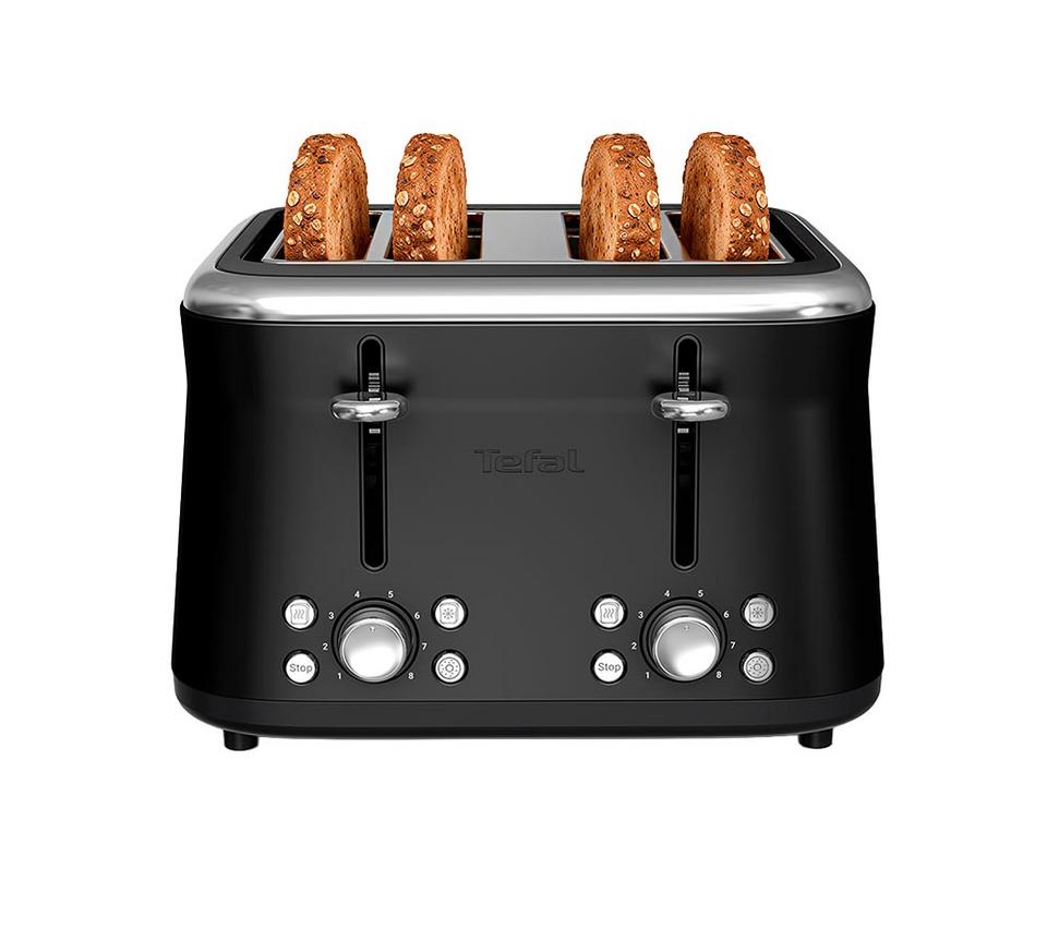 TEFAL Berkshire Collection TF7208G0 4 Slice Toaster - Black