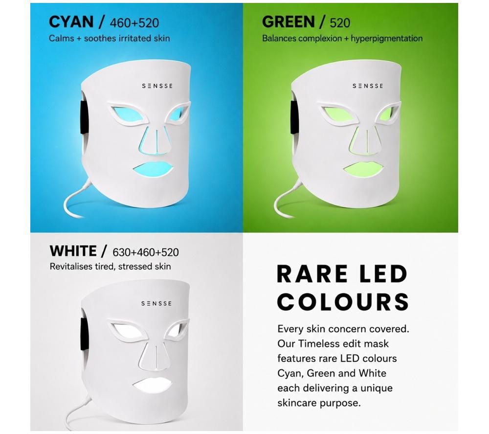 SENSSE SNSETEGS02M Timeless LED Face Mask Gift Set - Grey image number 4 of 9