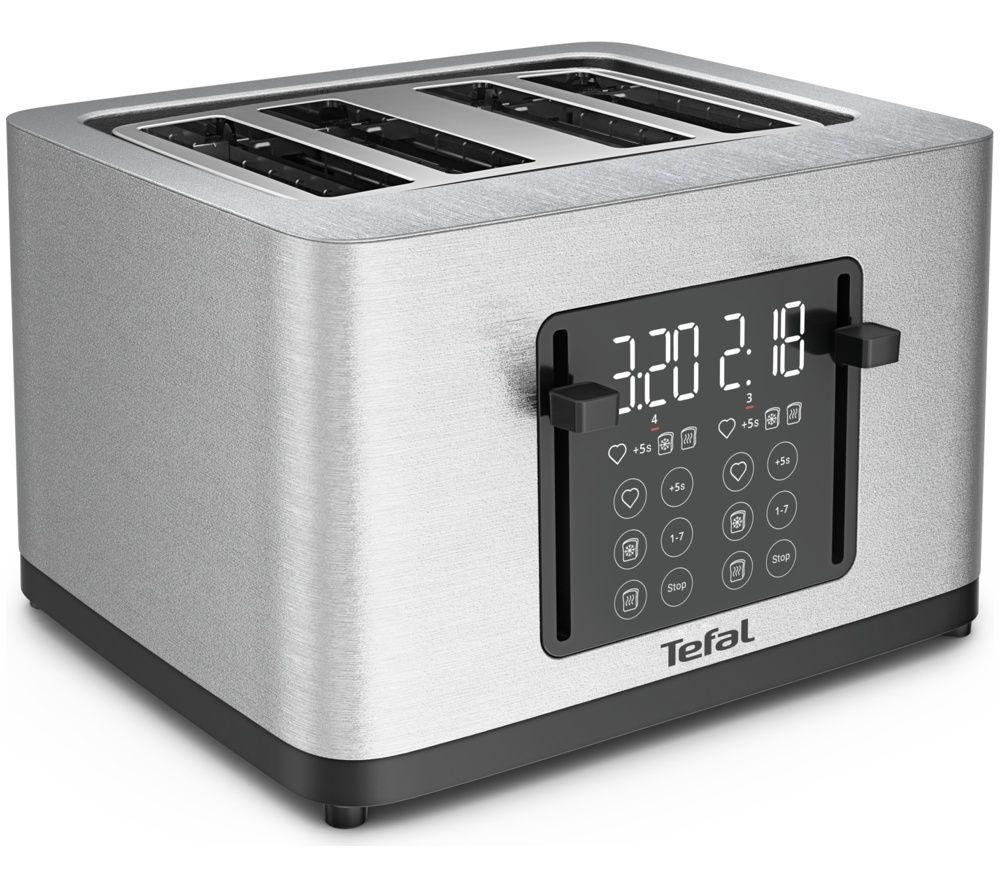 TEFAL Selection TF650DG0 4-Slice Toaster - Silver image number 2 of 8