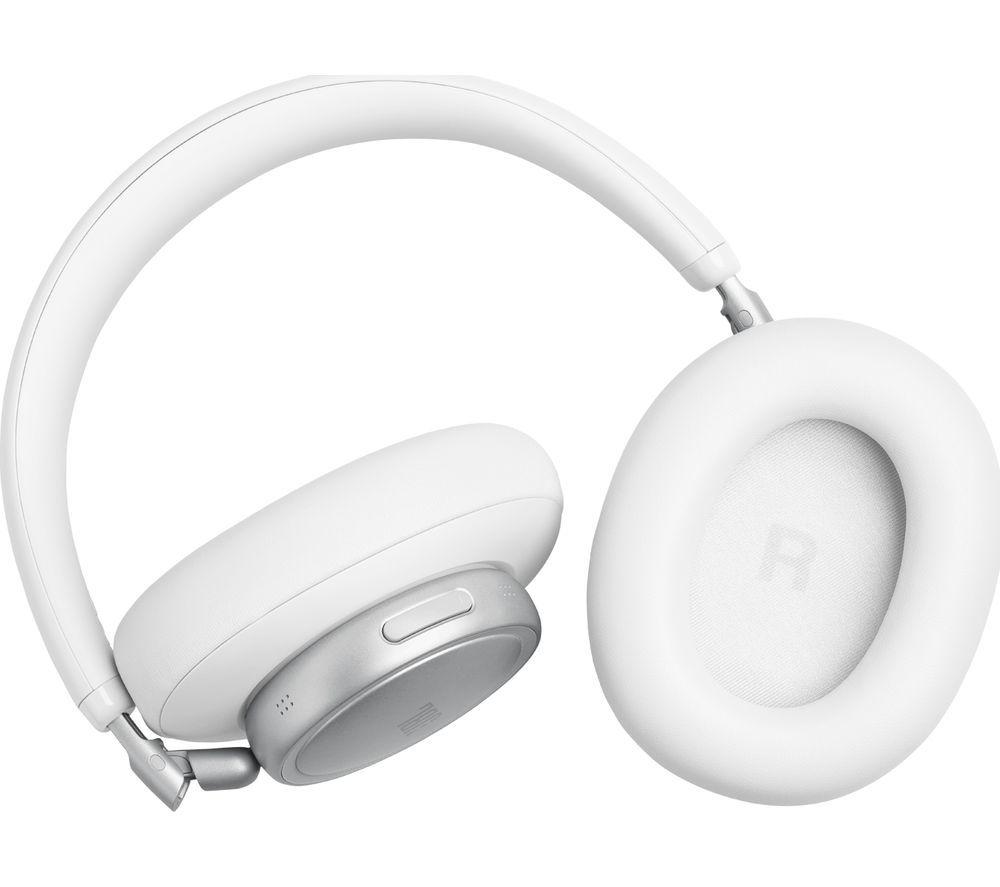 JBL Live 780NC Wireless Bluetooth Noise-Cancelling Headphones - White image number 4 of 8