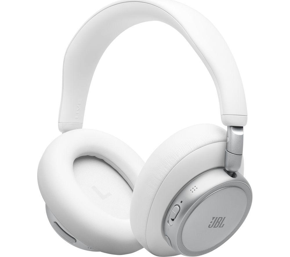 JBL Live 780NC Wireless Bluetooth Noise-Cancelling Headphones - White image number 6 of 8