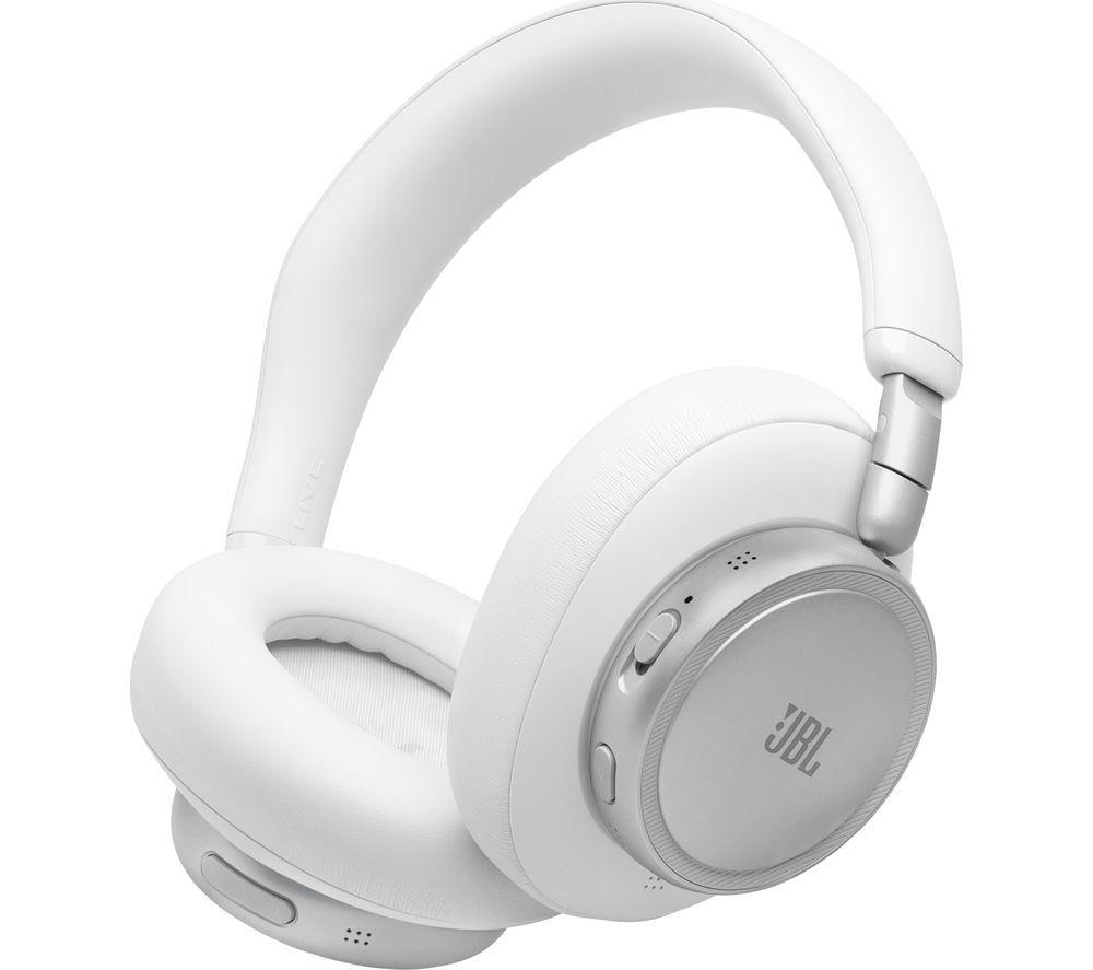 JBL Live 780NC Wireless Bluetooth Noise-Cancelling Headphones - White image number 8 of 8