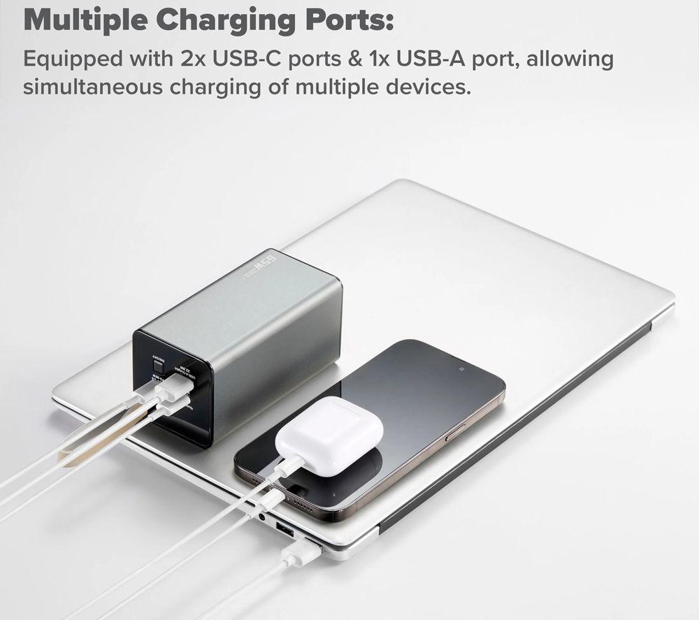 MAPLIN Dudao 65 W Portable Fast Charging Power Bank - Grey image number 5 of 6