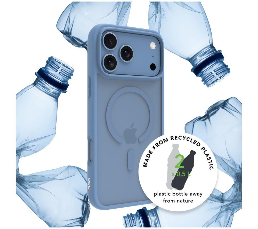 D BRAMANTE Grenen Ultra D3O MS iPhone 18 Pro Max / 17 Pro Max Case - Clear & Blue image number 5 of 16
