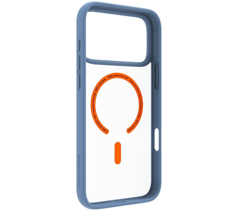 D BRAMANTE Grenen Ultra D3O MS iPhone 18 Pro Max / 17 Pro Max Case - Clear & Blue image number 11 of 16