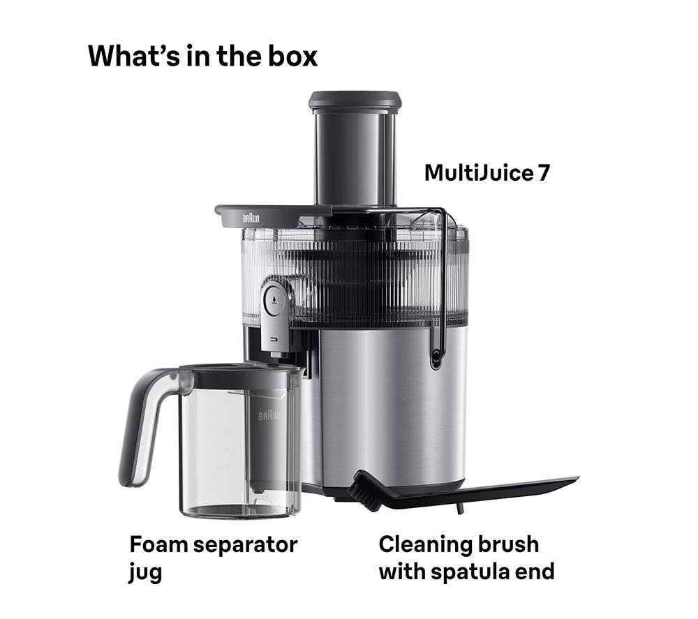 BRAUN Multijuice 7 SJ7000 Tabletop Juicer - Silver image number 7 of 8