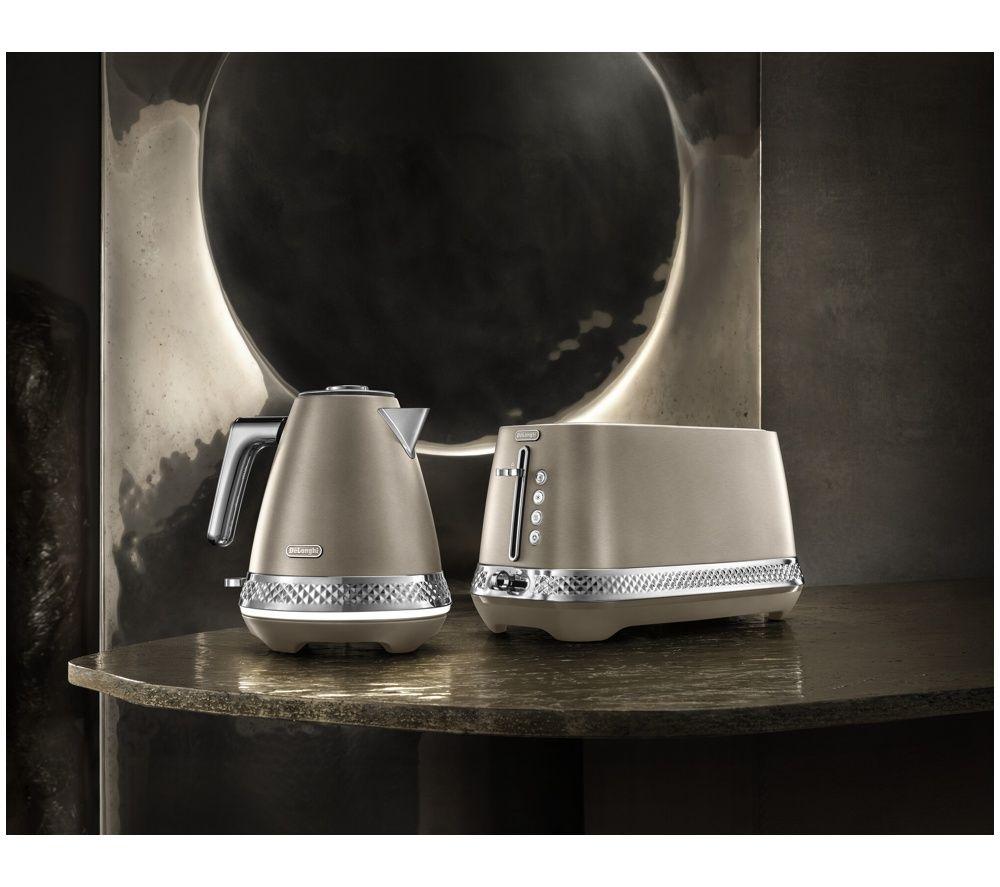 DELONGHI Diadema CTV3003.BZ 4-Slice Toaster - Brushed Steel Bronze image number 5 of 5
