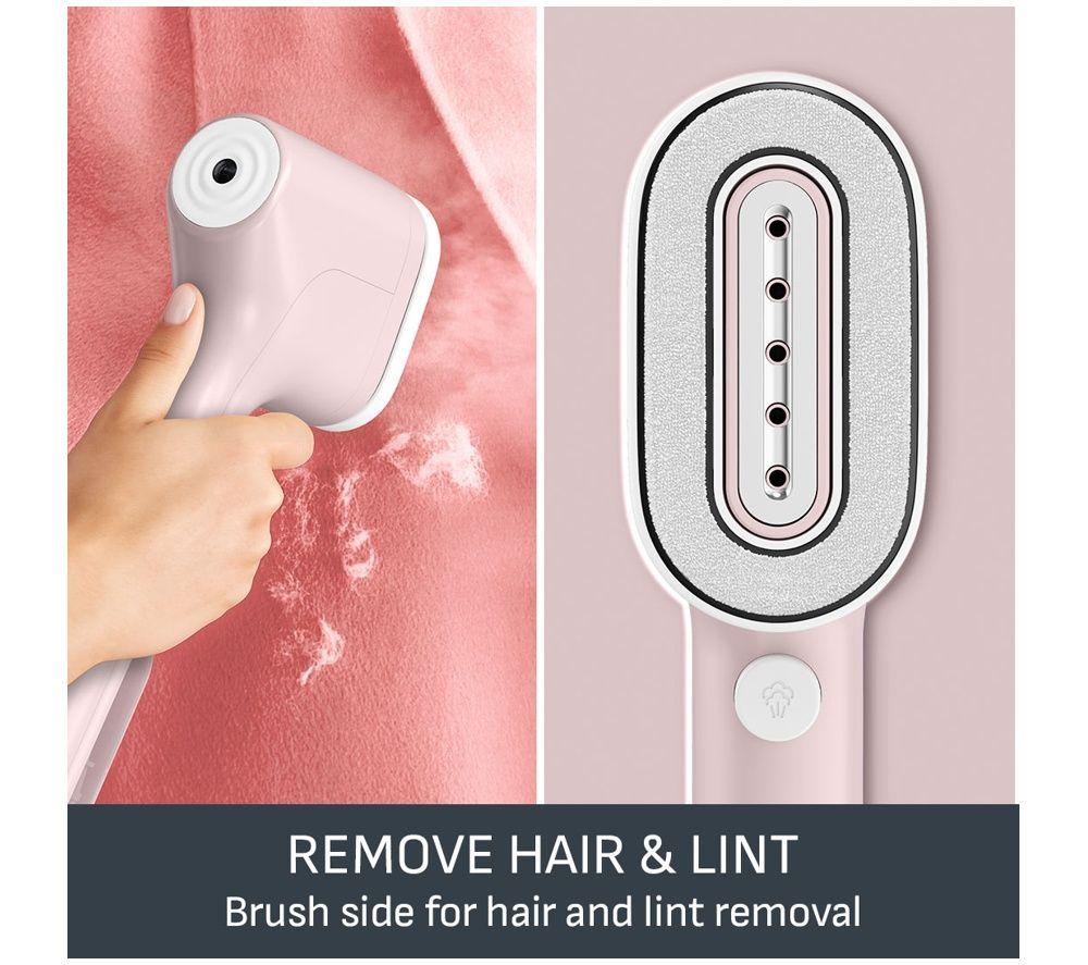 TEFAL Pure Pop DT2029G0 Travel Clothes Steamer - Light Pink image number 5 of 5