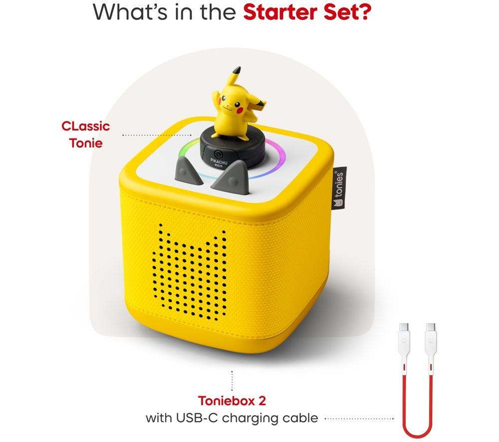 TONIES Toniebox 2 Starter Set with Pikachu Tonie - Yellow image number 2 of 7