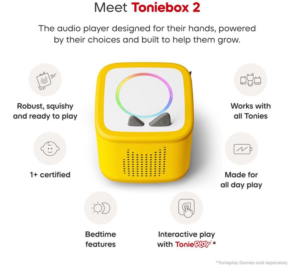 TONIES Toniebox 2 Starter Set with Pikachu Tonie - Yellow image number 4 of 7