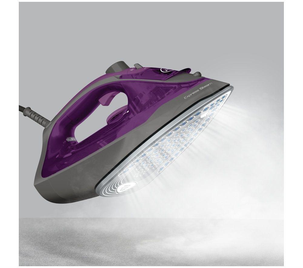 TEFAL Express Steam FV2871G0 Steam Iron - Purple & Black image number 2 of 9