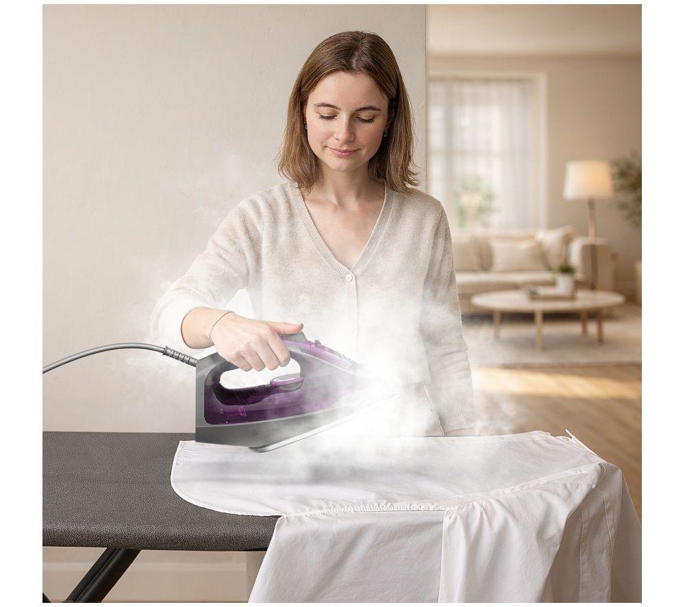 TEFAL Express Steam FV2871G0 Steam Iron - Purple & Black image number 5 of 9