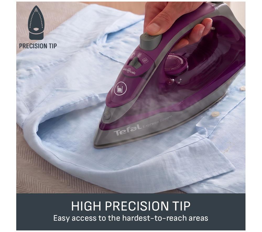TEFAL Express Steam FV2871G0 Steam Iron - Purple & Black image number 6 of 9