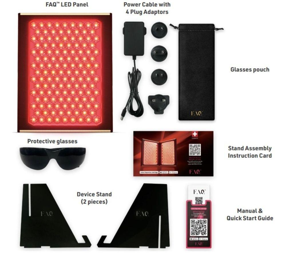 FOREO FAQ 600 Light Therapy LED Panel - Black image number 4 of 5