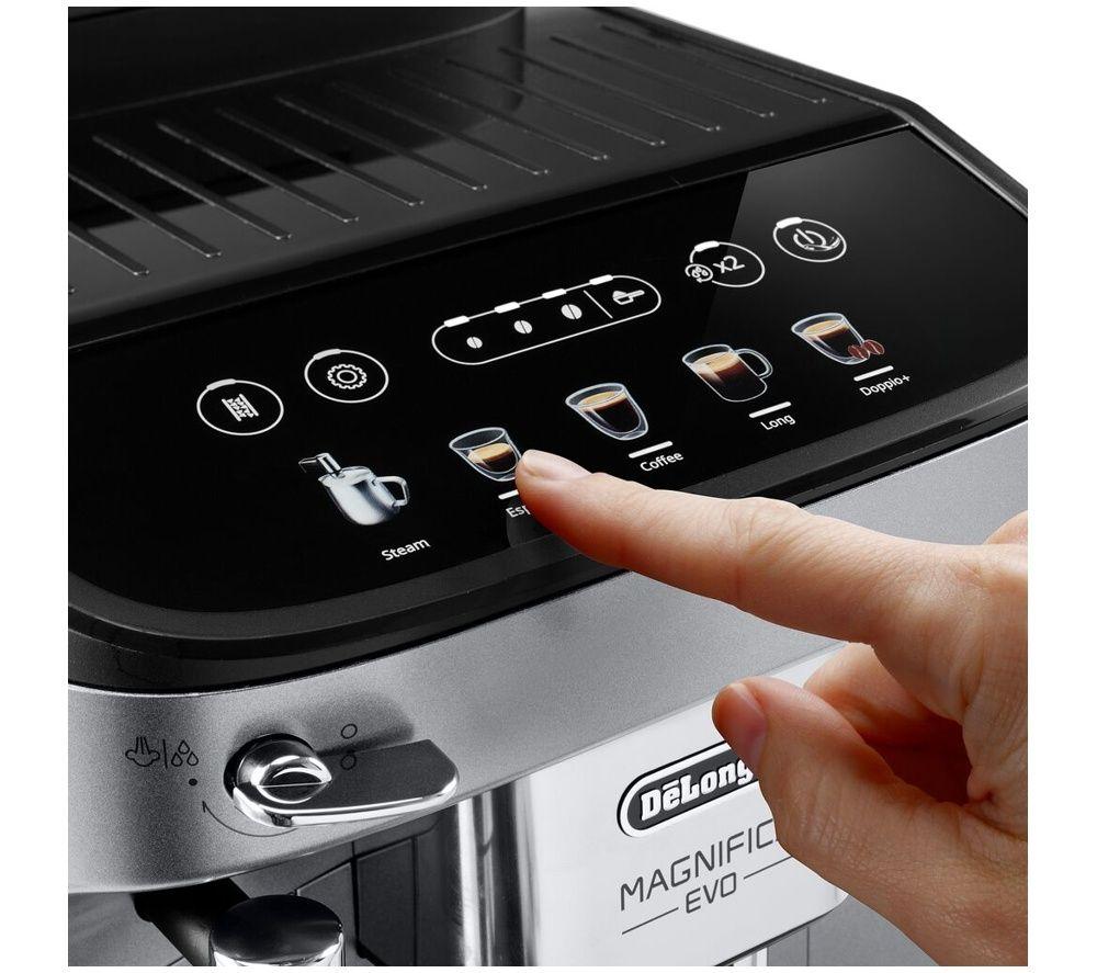 DELONGHI Magnifica Evo ECAM290.31.SB Bean to Cup Coffee Machine - Silver & Black image number 3 of 5