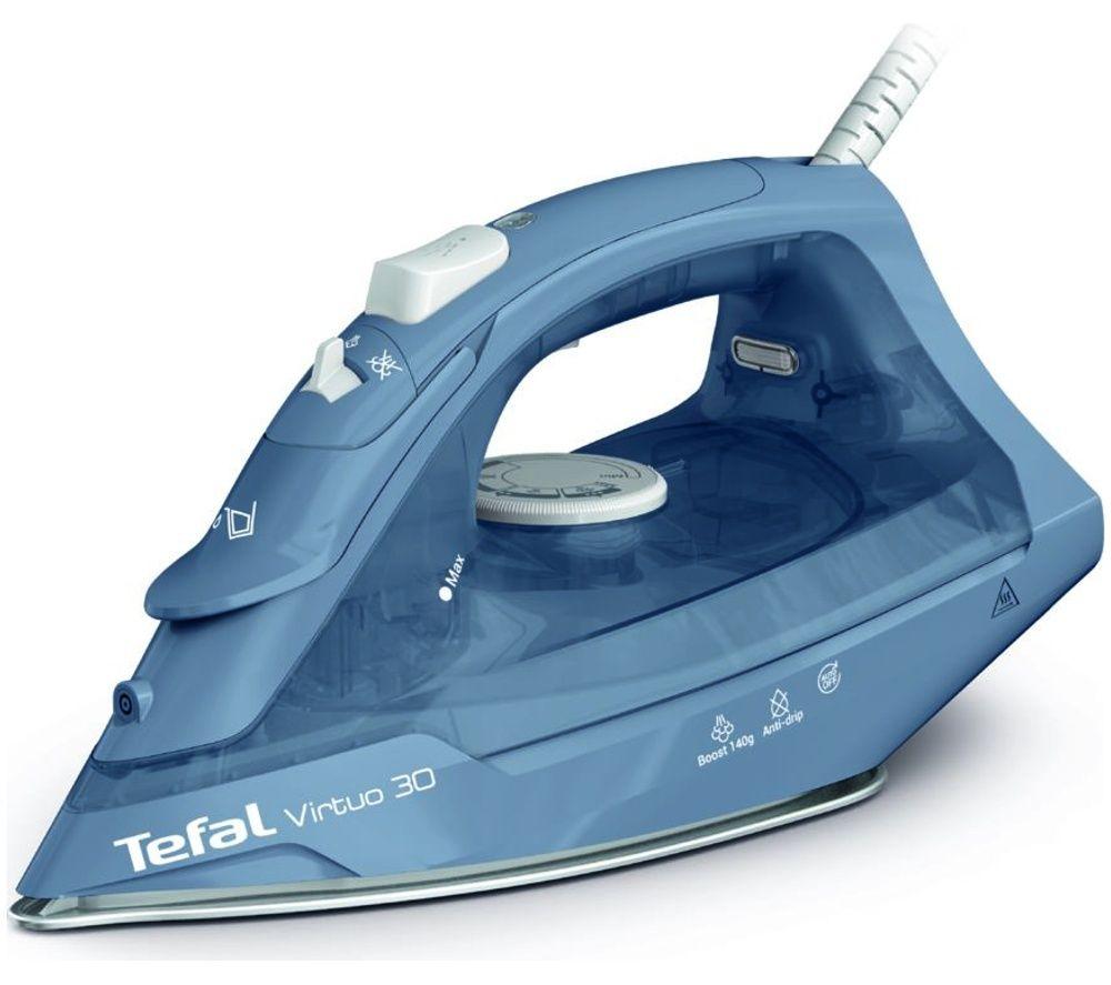 TEFAL Virtuo 30 FV2C64G0 Steam Iron - Blue