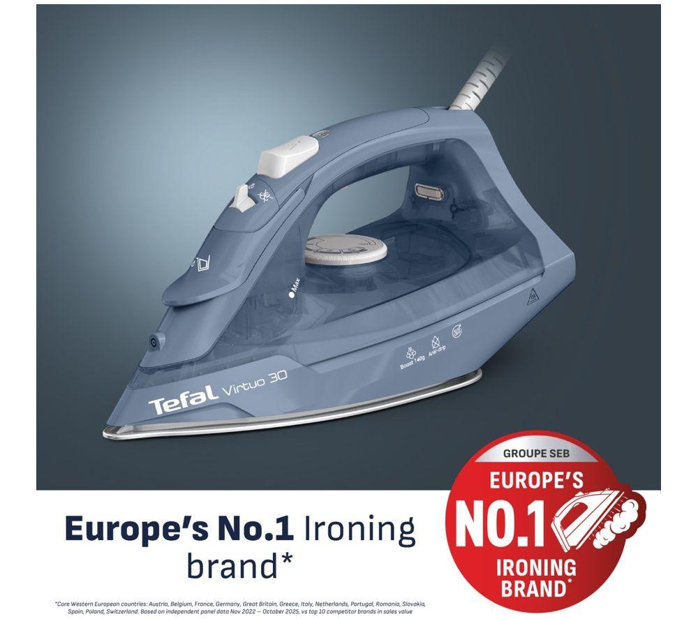 TEFAL Virtuo 30 FV2C64G0 Steam Iron - Blue image number 2 of 5