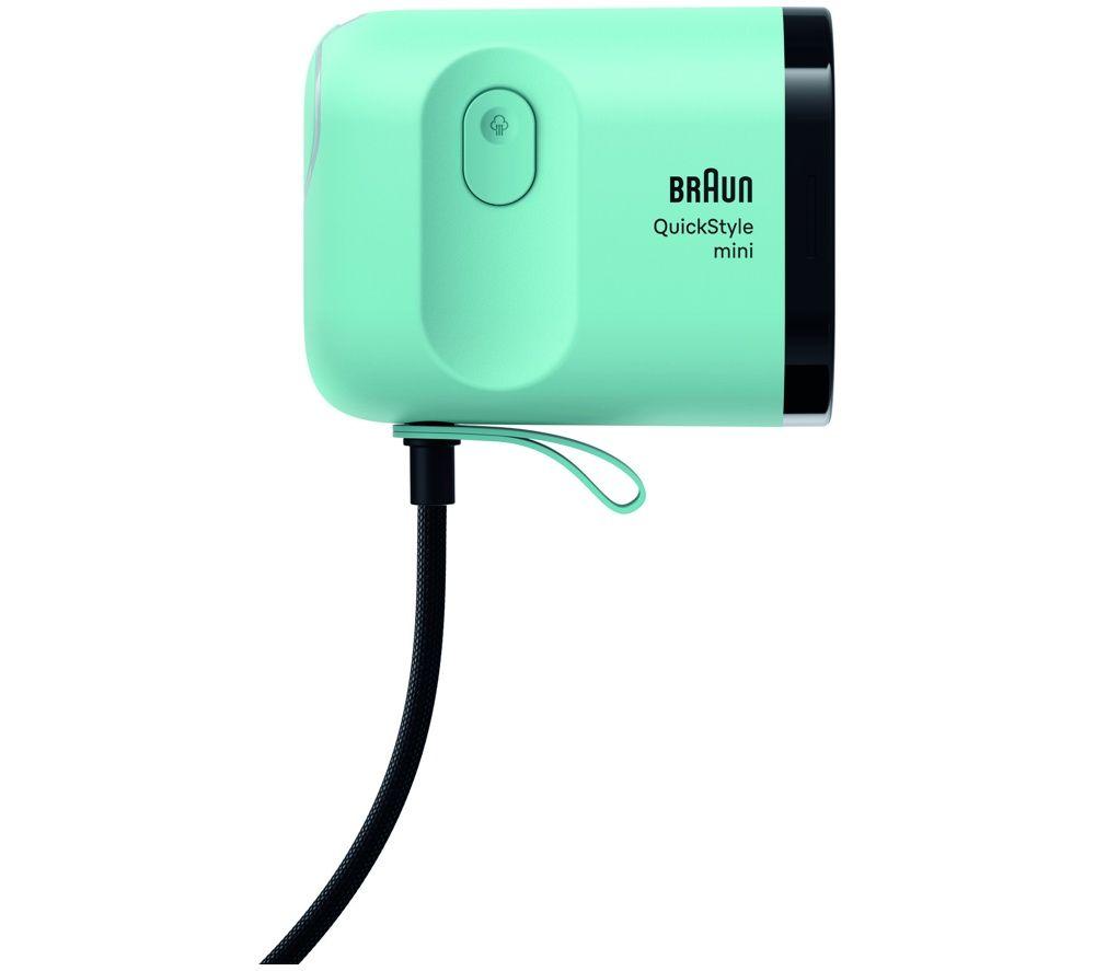 Braun Quickstyle Mini Gs1051gr Travel Steam Clothes Steamer - Green, Green
