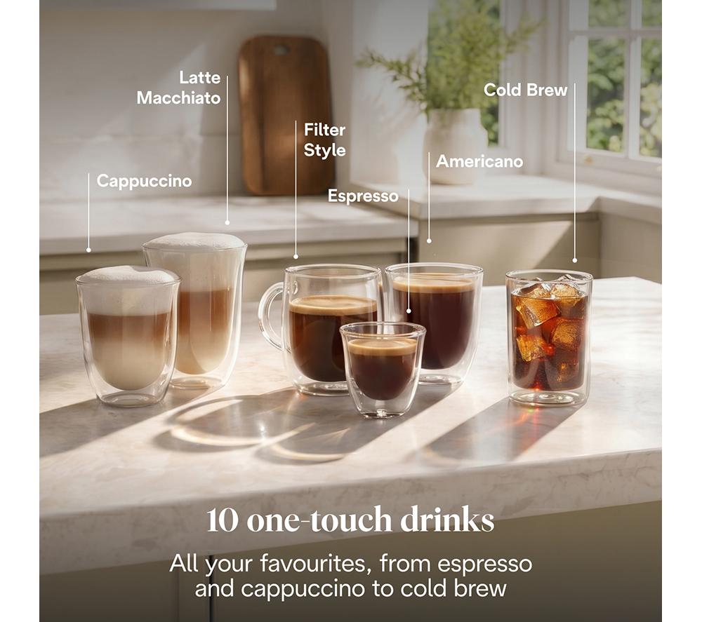 DELONGHI (DLI) Rivelia Start EXAM420.55WXL Automatic Bean to Cup Coffee Machine - White image number 4 of 10