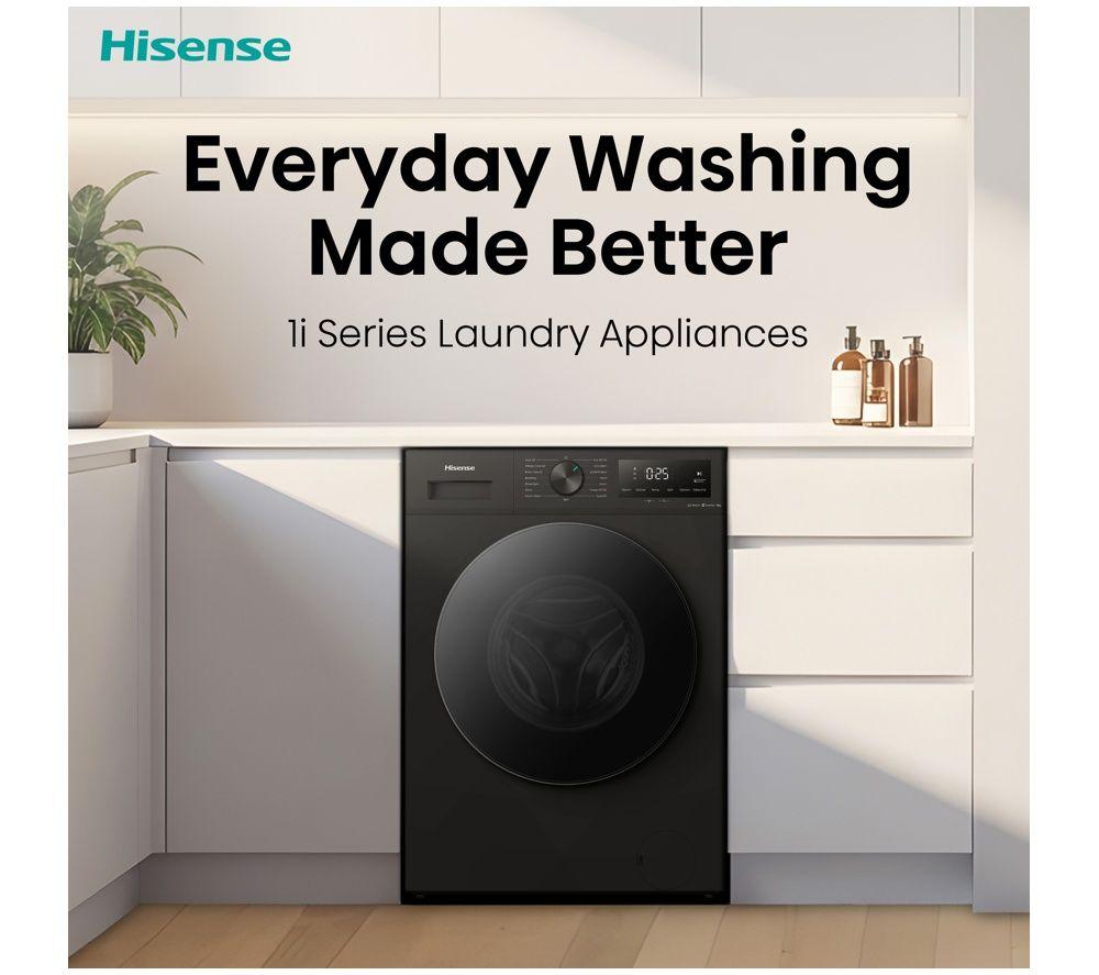 HISENSE 1i Series WF1I9042BBP2 9 kg 1400 Spin Washing Machine - Black image number 5 of 5