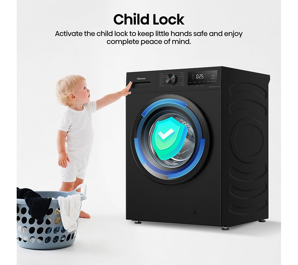 HISENSE 1i Series WF1I9042BBP2 9 kg 1400 Spin Washing Machine - Black image number 17 of 24