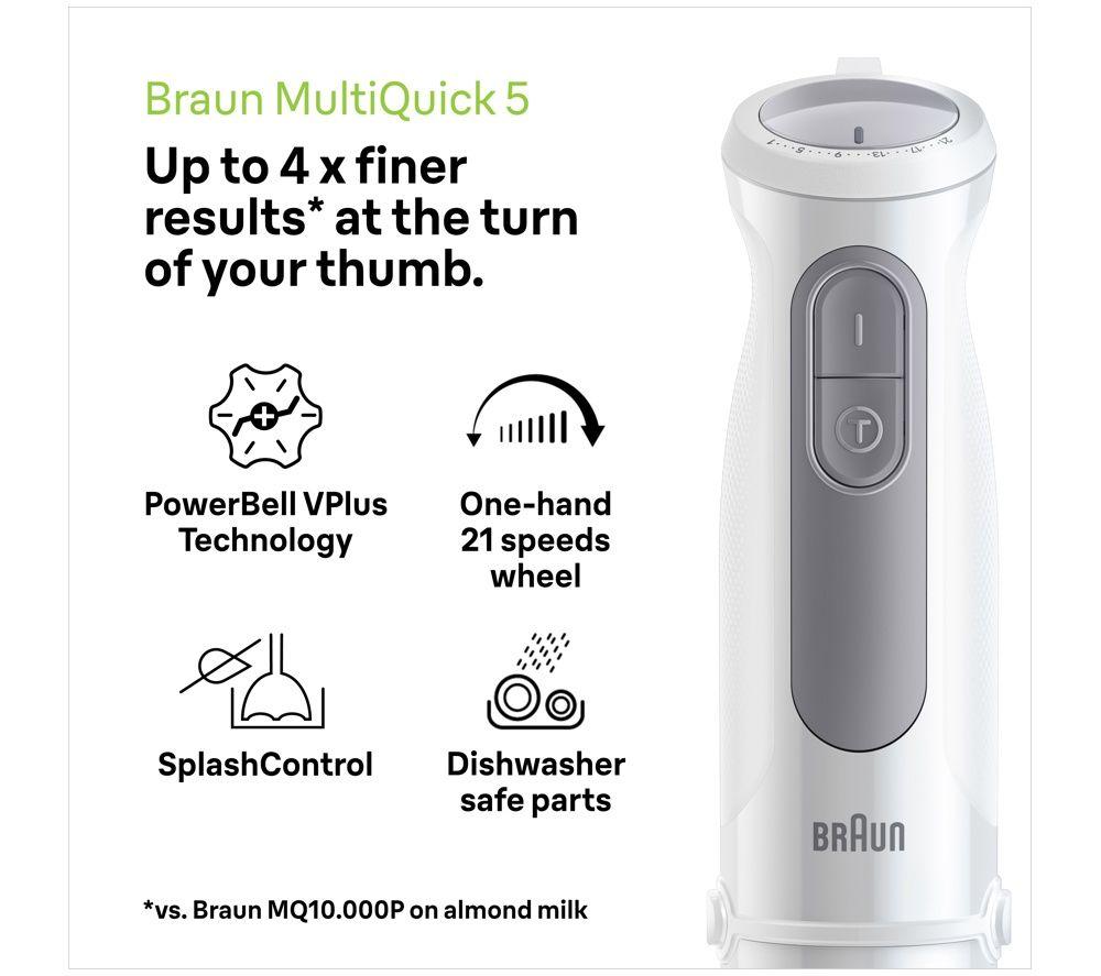 BRAUN MultiQuick MQ50001 Hand Blender - White image number 4 of 5