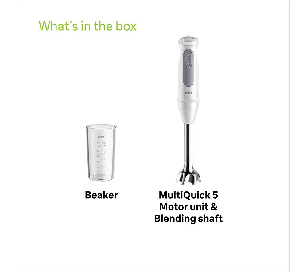 BRAUN MultiQuick MQ50001 Hand Blender - White image number 7 of 7