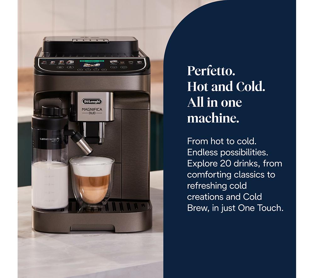 DELONGHI Magnifica Duo ECAM330.80.TXB Bean to Cup Coffee Machine - Titanium image number 2 of 5